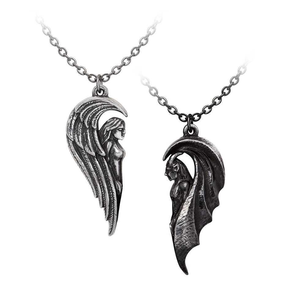 Alchemy - Dark Chemical Companions Necklace - Silver coloured/Black